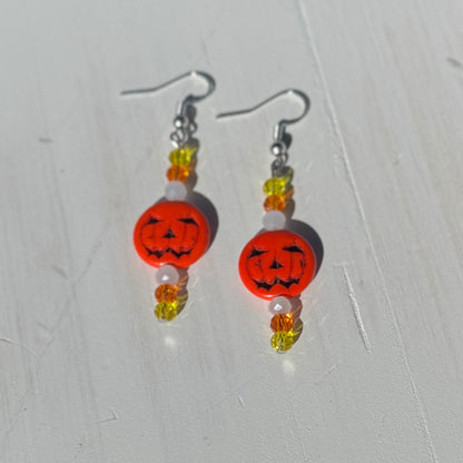 Dangle Beaded Headpin Earrings