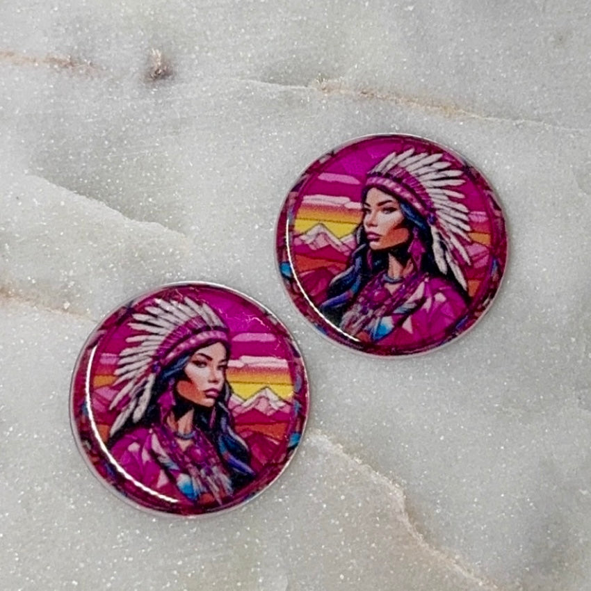 Indigenous Women Inspired Epoxy Cabs