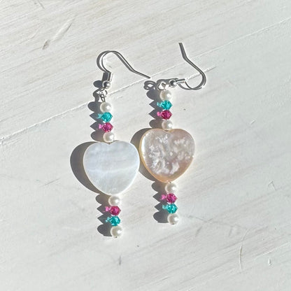 Dangle Beaded Headpin Earrings