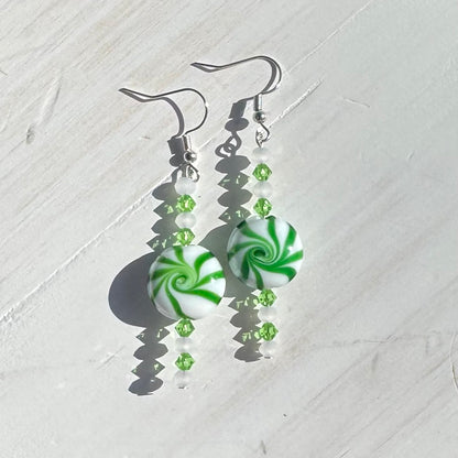Dangle Beaded Headpin Earrings