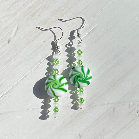 Dangle Beaded Headpin Earrings