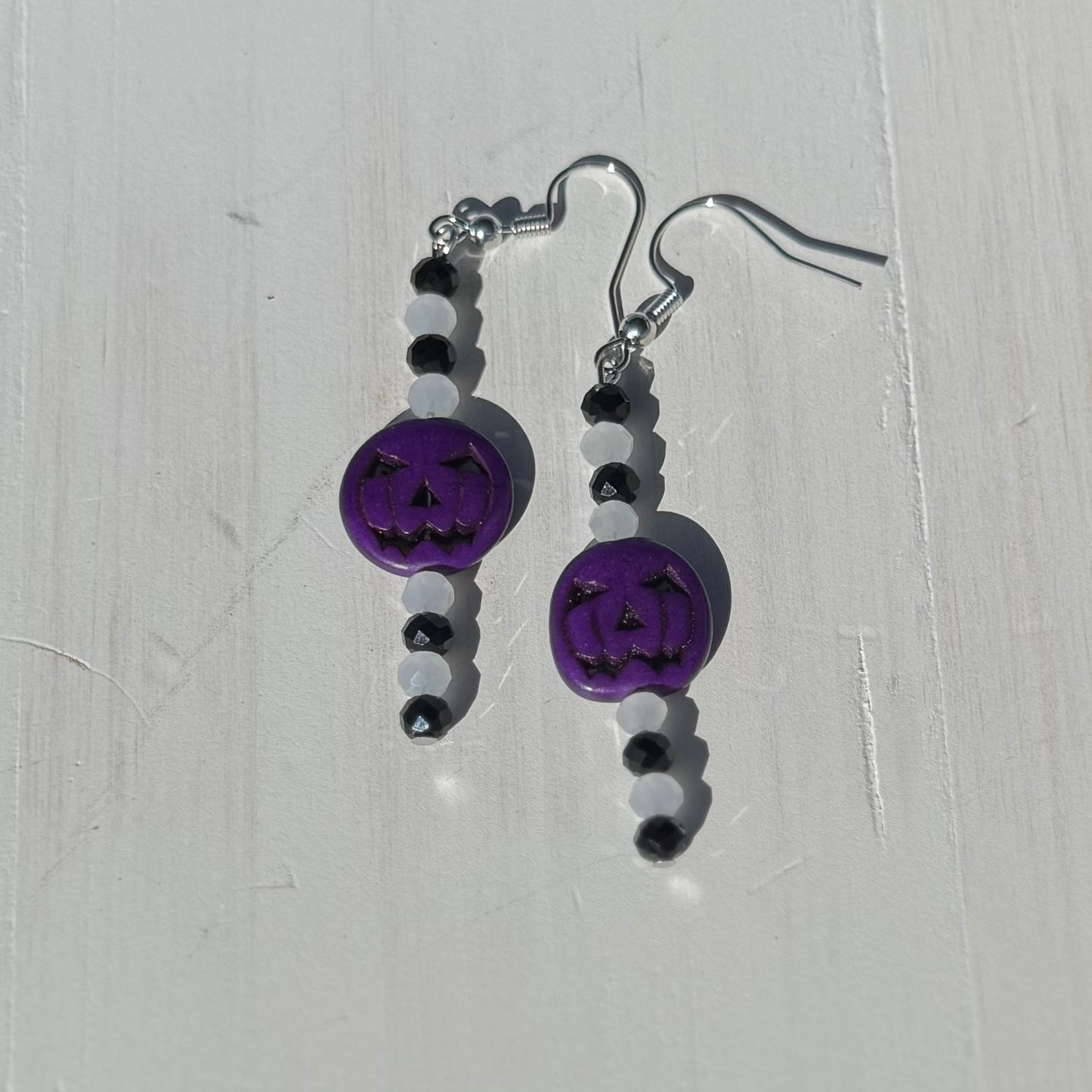 Dangle Beaded Headpin Earrings